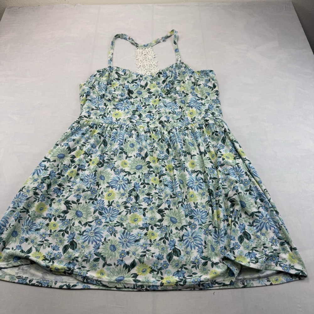 No Boundaries XXXL 21 Floral Sundress Lace Racerback Plus Size